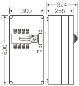 HENS Mi-Lastumschaltergehäuse Mi Mi 7481 