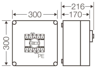 HENS Mi-Lastschaltergehäuse Mi   Mi 7214 