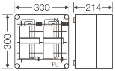 HENS Mi-Verteiler 400A mit 2     Mi 6205 