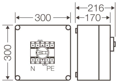 HENS Mi-Lastschaltergehäuse Mi   Mi 7213 