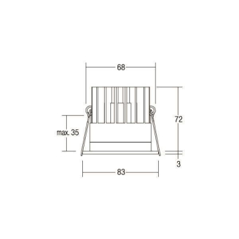 Brumberg LED-Einbaudownlight  12035173DW 