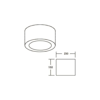 Brumberg LED-Anbaudownlight 230 12597174 