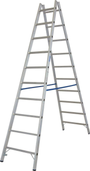 KRAU Sprossen-Doppelleiter (Alu)  124937 