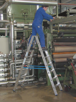 Krause Stufen-Doppelleiter Alu 2x8 