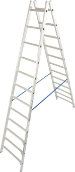 KRAU Sprossen-Doppelleiter (Alu)  124944 