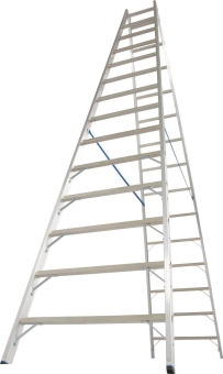 KRAU Sprossen-Doppelleiter Alu    124951 