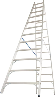 KRAU Sprossen-Doppelleiter (Alu)  124944 