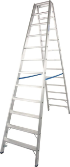 Krause Stufen-Doppelleiter Alu 2x12 