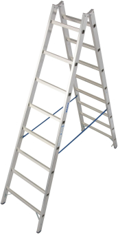 KRAU Sprossen-Doppelleiter Alu    124920 