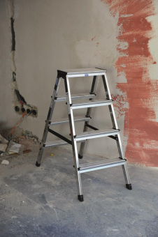 KRAU STUFEN-DOPPELLEITER ALU      120335 