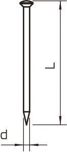 OBO 362 60 BK Stahlnagel gehärtet 2x60mm 