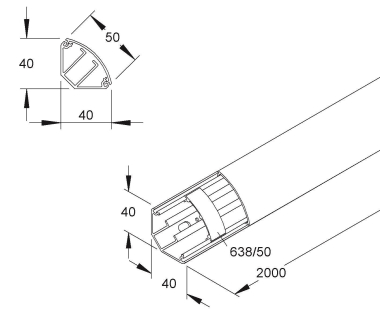 HKL Kanal 40x50                 EDK 50.6 