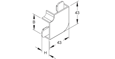 Kleinhuis Flachwinkel 90°       FW2030.3 