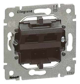 Legrand 775762 Datendose Kat.5 2-fach 