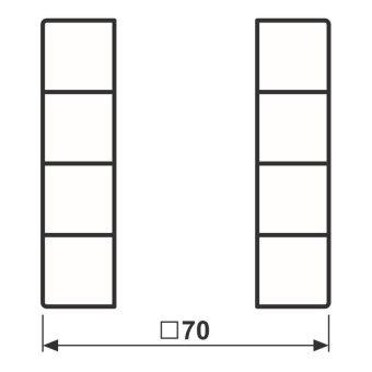 JG Tastensatz komplett 4fach  LS504TSAWW 