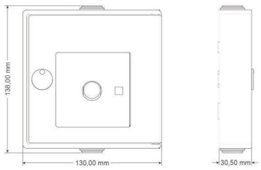 HEKATRON Funkhandtaster Blau / Interface 