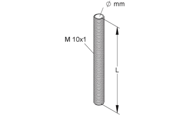 HKL Gewinderohr M10               182/20 