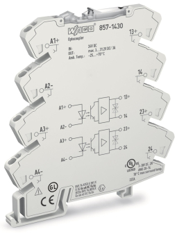WAGO 857-1430 Optokopplermodul,2-fach, 