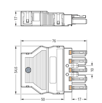 WAGO 770-1105/022-000 Buchse,mit 