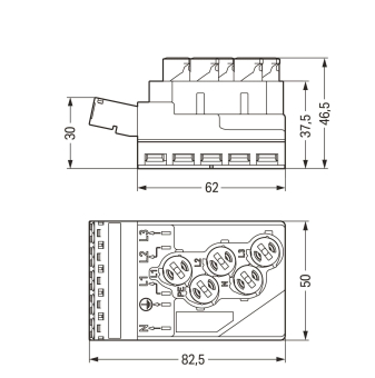 WAGO 772-261 Einspeisemodul,5 x 2,5 mm² 