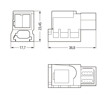 WAGO 893-121 Einspeisemodul,für 