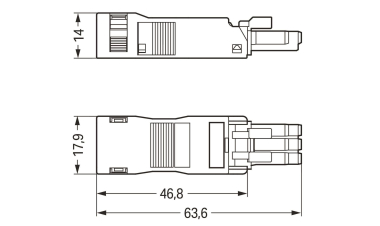 WAGO 890-103 Buchse,mit 