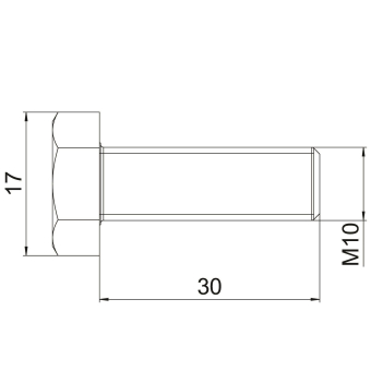 OBO SKS 10x30 F Sechskantschraube 