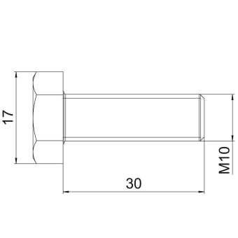 OBO SKS 10x30 A4 Sechskantschraube 