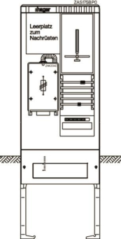 Hager Zähleranschlusssäule     ZAS175BP0 