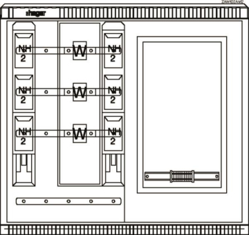 Hager Wandler-u.Messschrank    ZAW102AM2 
