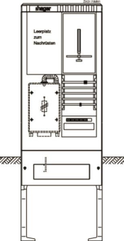Hager Zähleranschlusssäule     ZAS175MH1 
