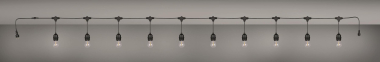 Trio Lichterkette CHAIN,10xE27 R74771132 