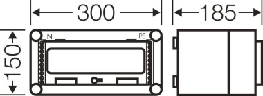 HENS Automaten-Gehäuse 1R 12TE 1  MI1111 