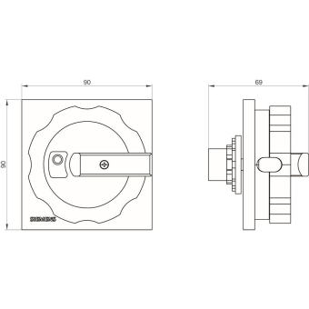 Siemens 3LD92841D Drehantrieb 3LD9284-1D 