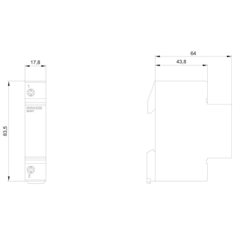 Siemens 3NW7013 Einbausicherungssockel 