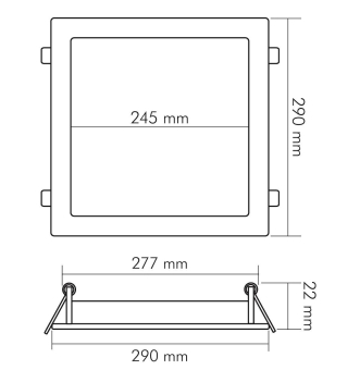 Nobile LED Panel Flat 300 Q   1573041045 