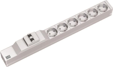 Bachmann 19" 1HE 6xSchuko 1xLS   333.412 