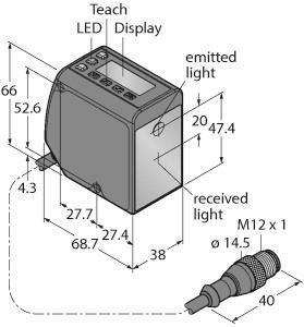 Turck Opto Sensor,          LTF12UC2LDQP 