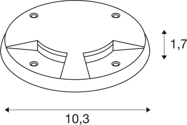 SLV SMALL PLOT Abdeckung 2 Slots 1006173 