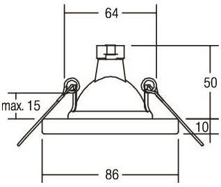 BRUM Einbaustrahler edelstahl    2264.22 