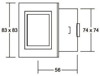 BRUM LED-Wandeinbauleuchte 1W     P3730B 