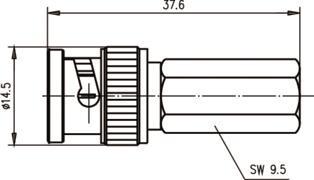 TG BNC-Kabelstecker TWIST-ON J01002A0015 