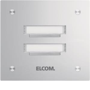 ELCOM Klingelplatte ,V2A    KVM-2/1 ESTA 