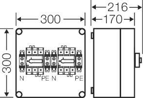 Hensel Mi-Lastschaltergehäuse    Mi 7225 