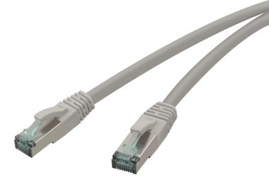 RED Patchkabel Cat.6A         10,0m grau 