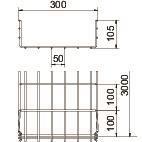 OBO GRM 105 300 G Gitterrinne GRM 