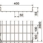OBO GRM 55 400 G Gitterrinne GRM 