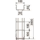 OBO GRM 55 100 FT Gitterrinne GRM 