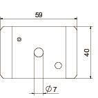 OBO GKS 50 07 FT Klemmstück f.Schraube 