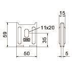 OBO K12 1818 A2 Wandbefestiger 